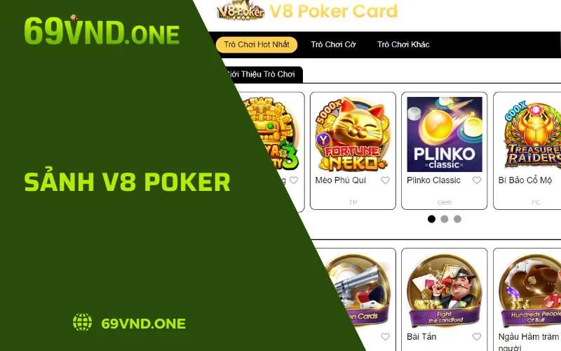 Sảnh V8 Poker - Thiên Đường Cho Những Tín Đồ Game Bài 